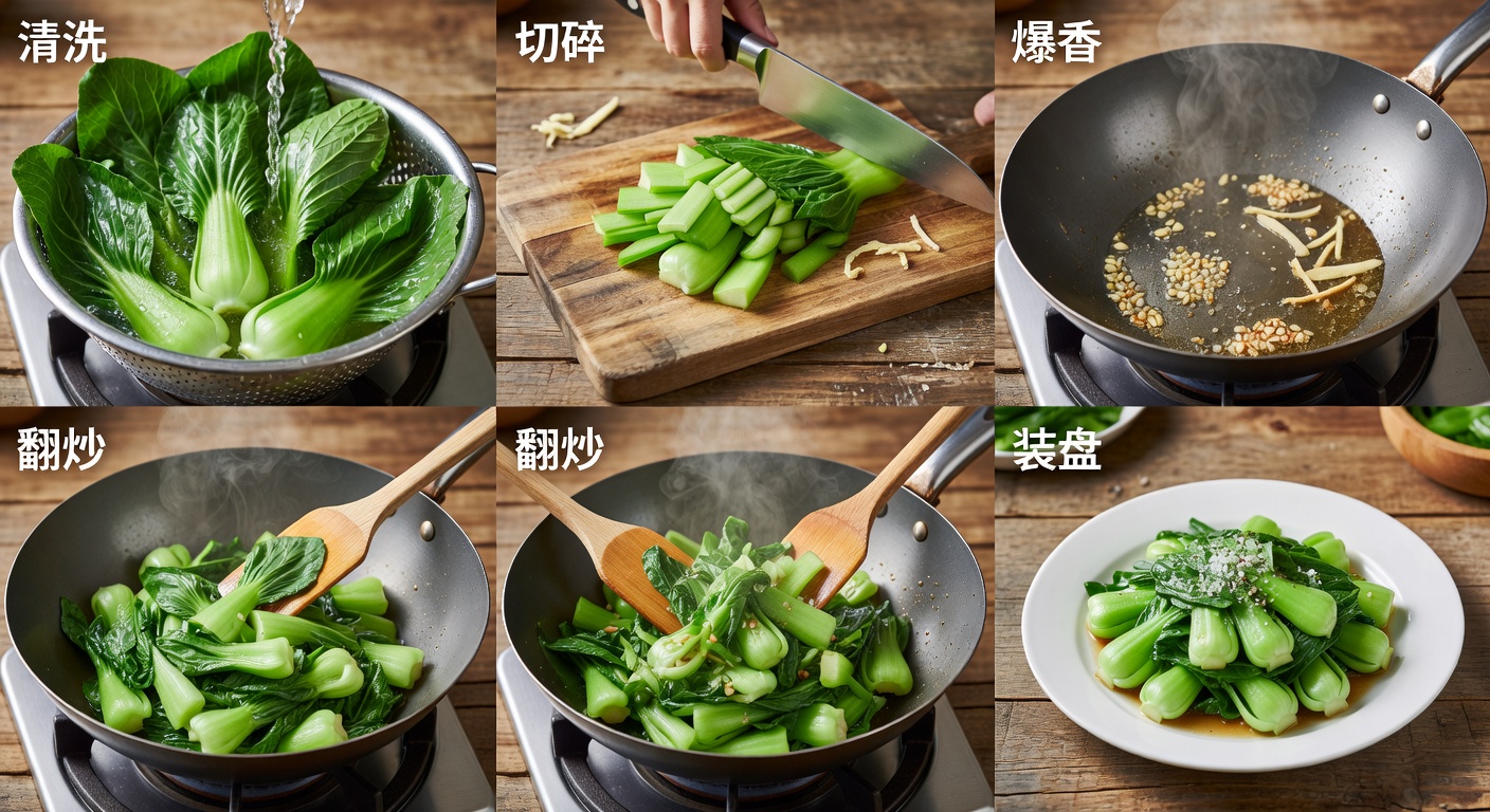 Процесс приготовления Чао цин цай