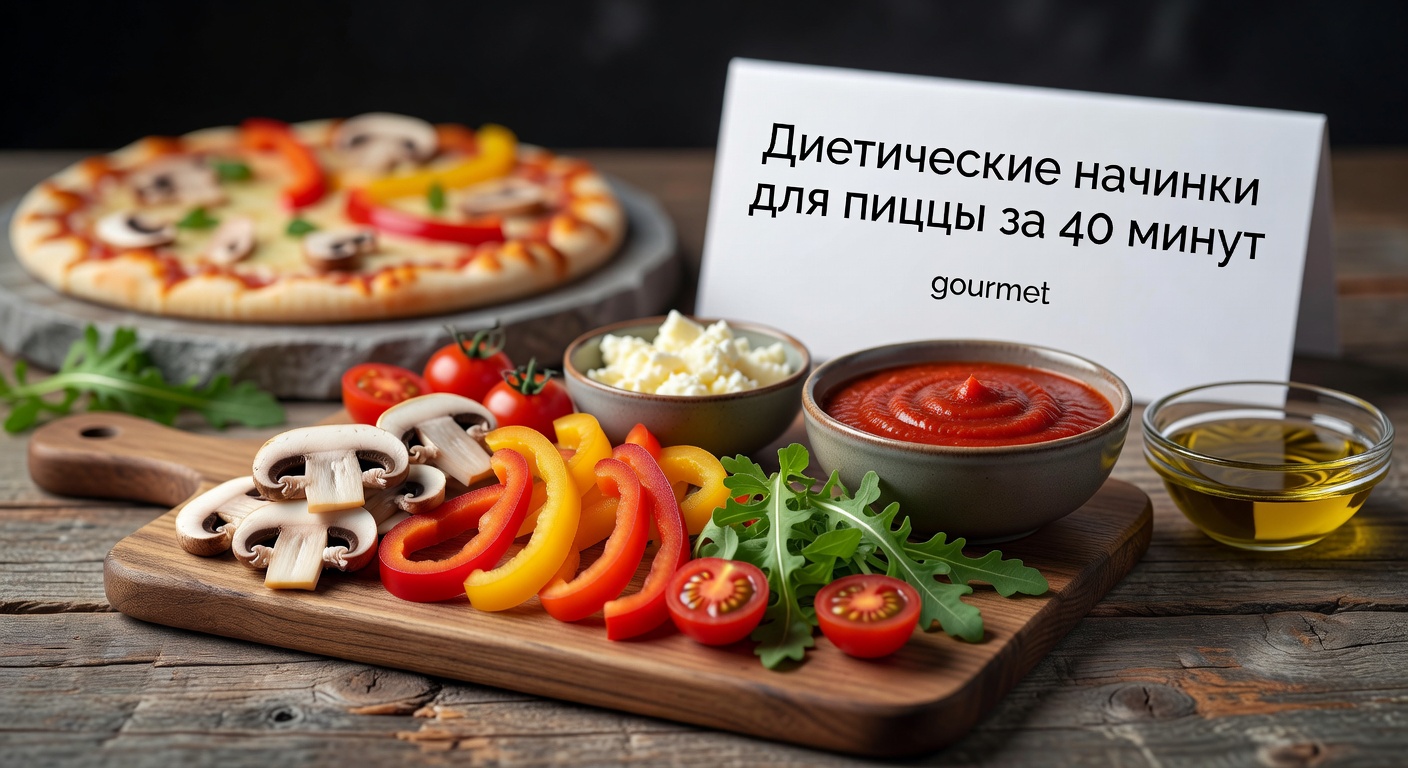 Диетические начинки для пиццы за 40 минут