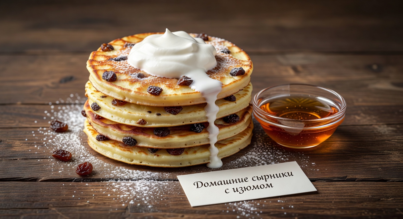 Домашние сырники с изюмом рецепт