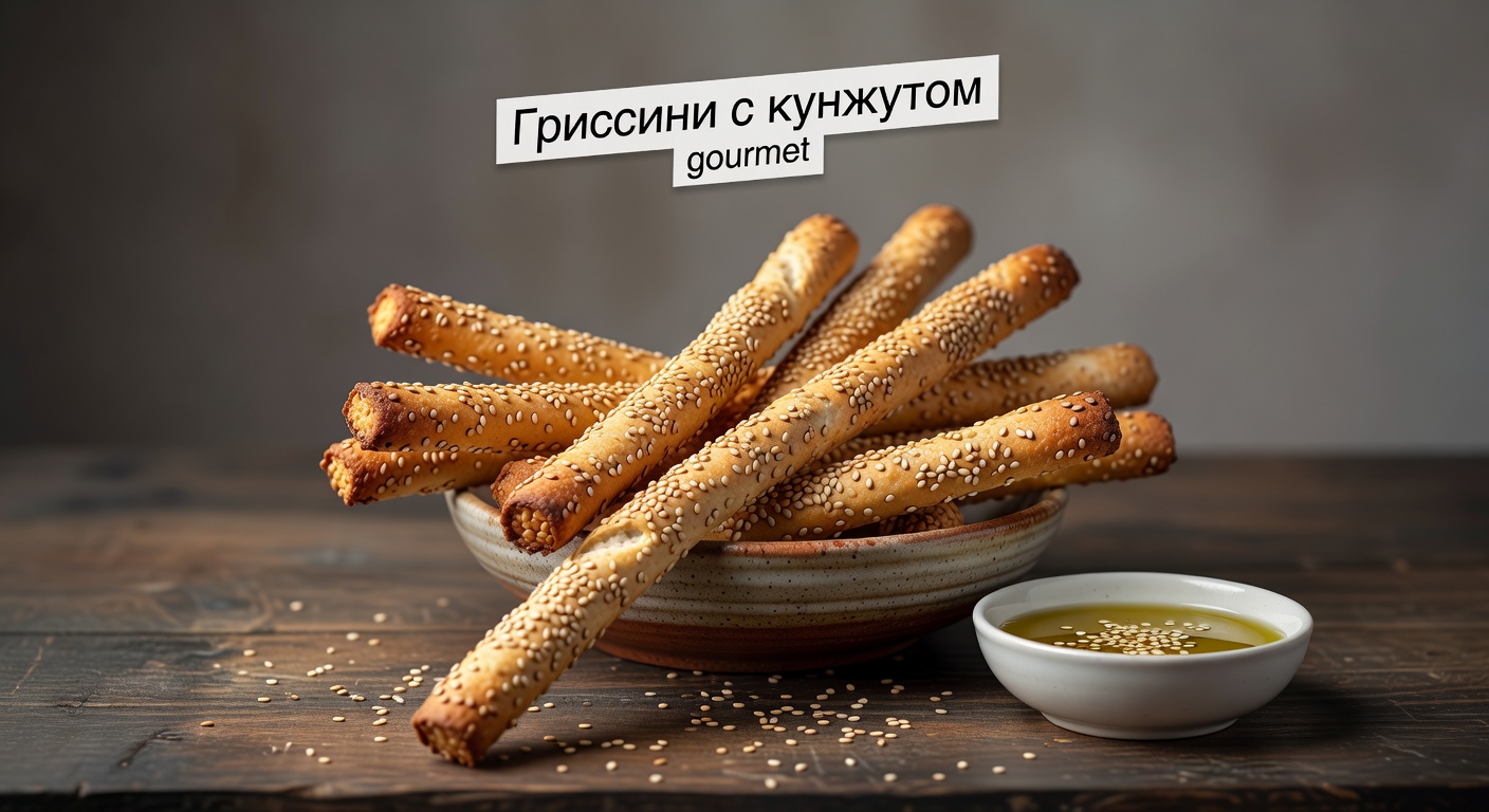 Гриссини с кунжутом