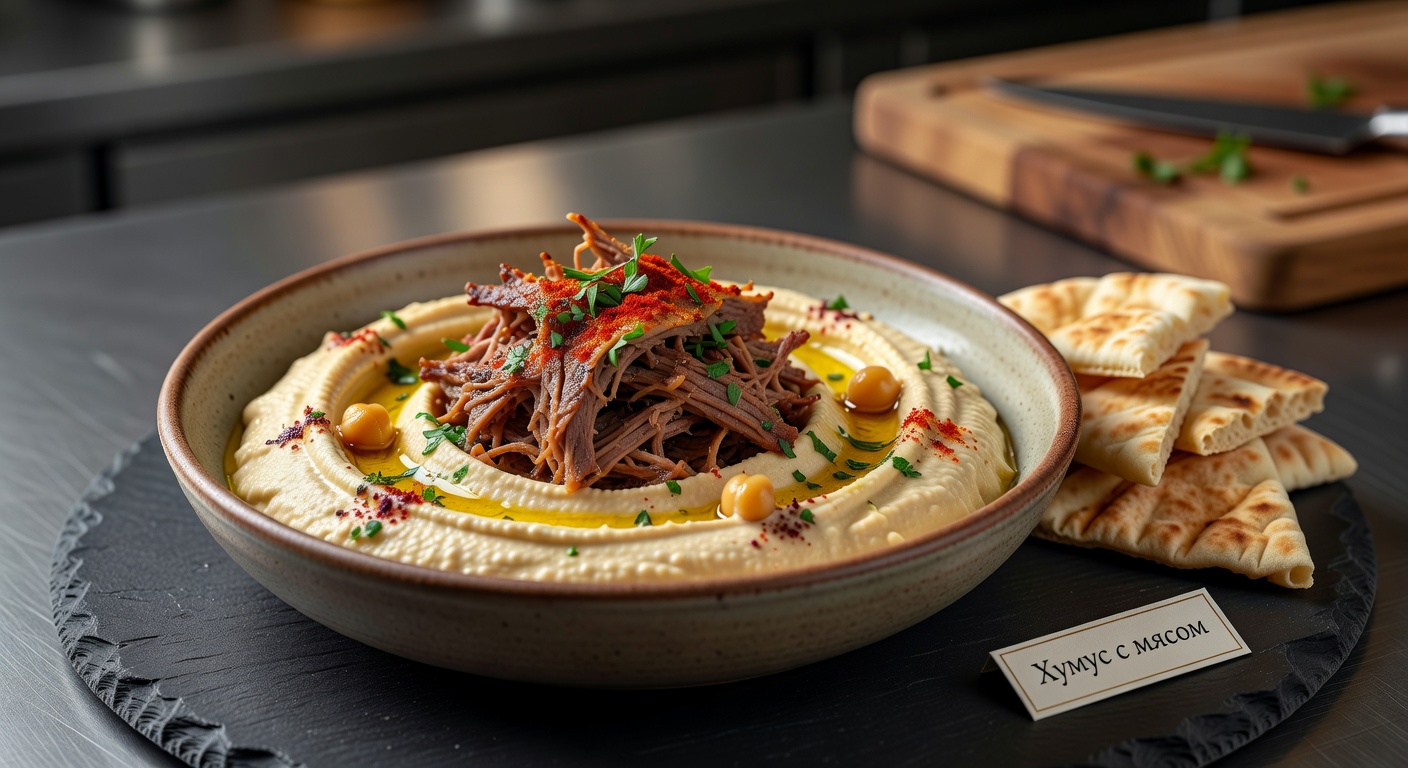 Хумус с мясом