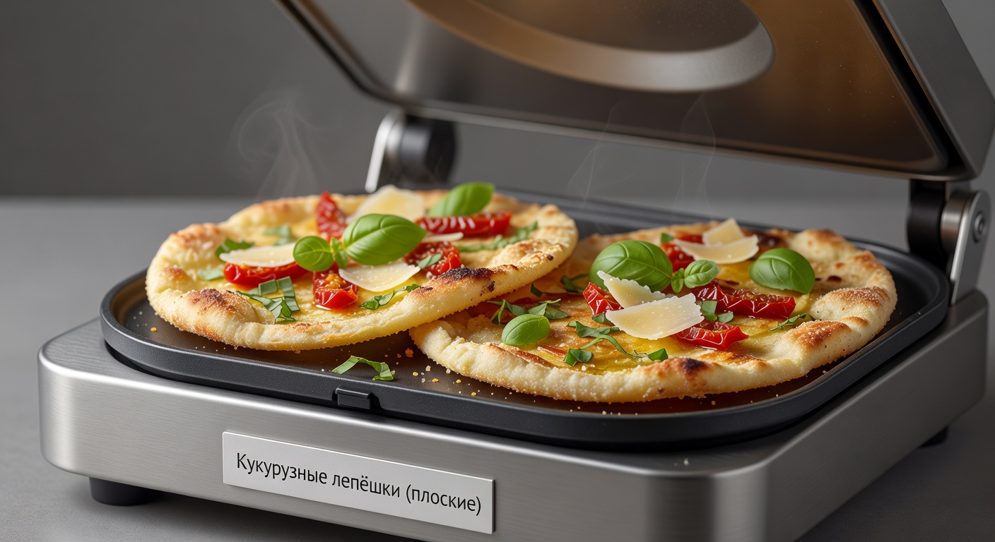 Кукурузные лепёшки (плоские) в пиццамейкере