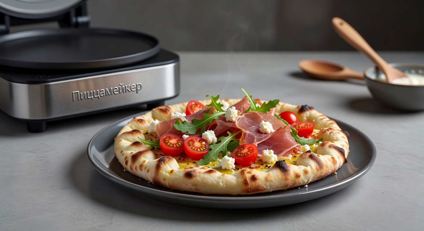 Лепешка на кефире в пиццамейкере