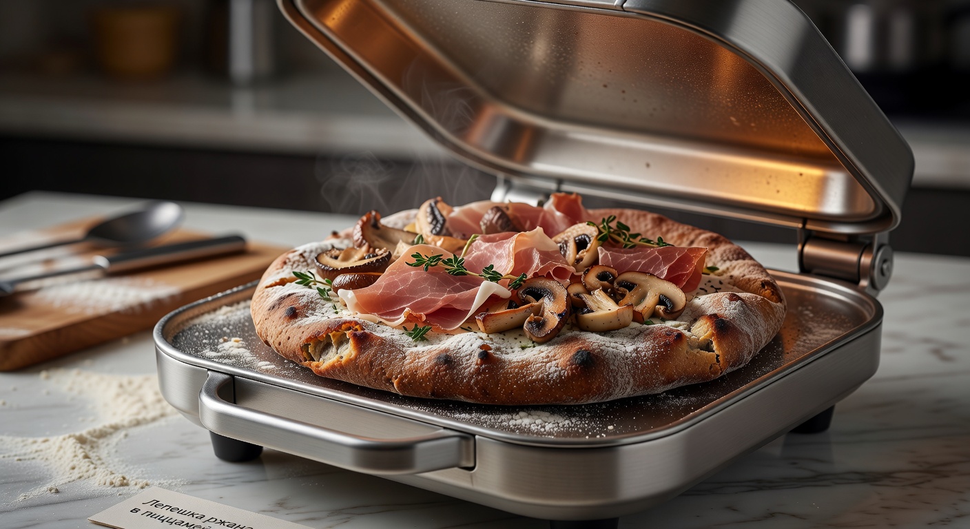 Лепешка ржаная в пиццамейкере