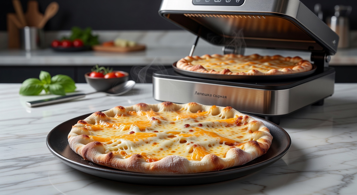 Лепешка сырная в пиццамейкере