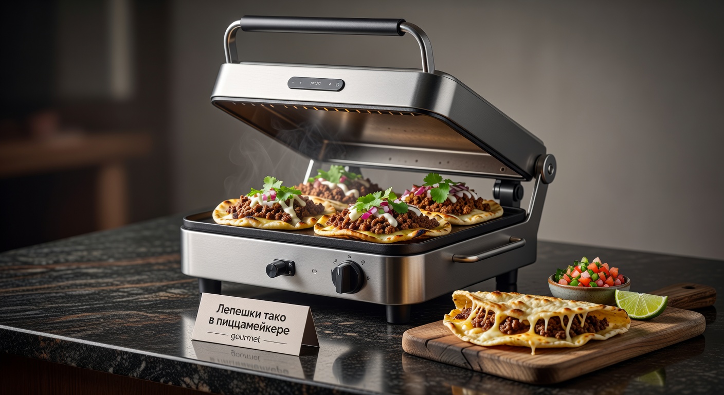 Лепешки тако в пиццамейкере