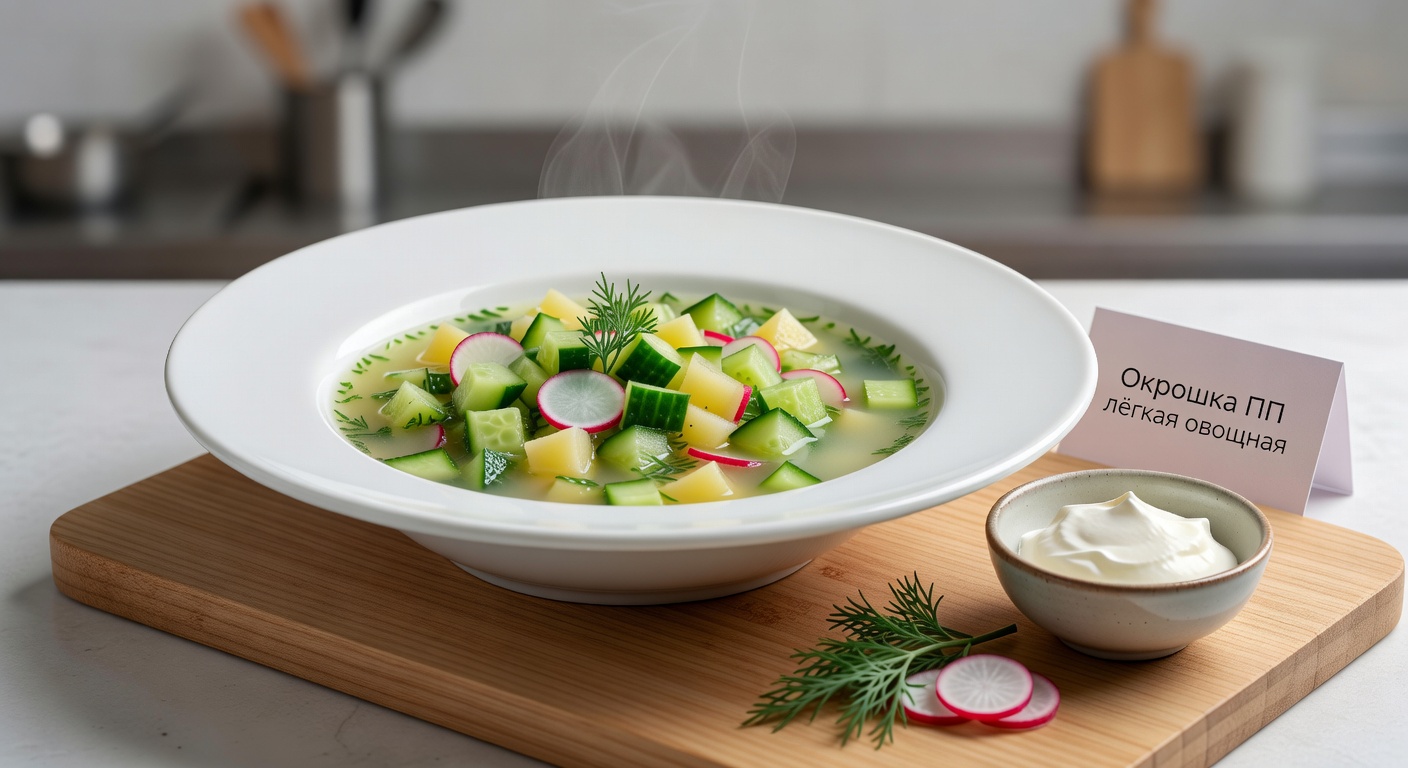 Окрошка ПП лёгкая овощная