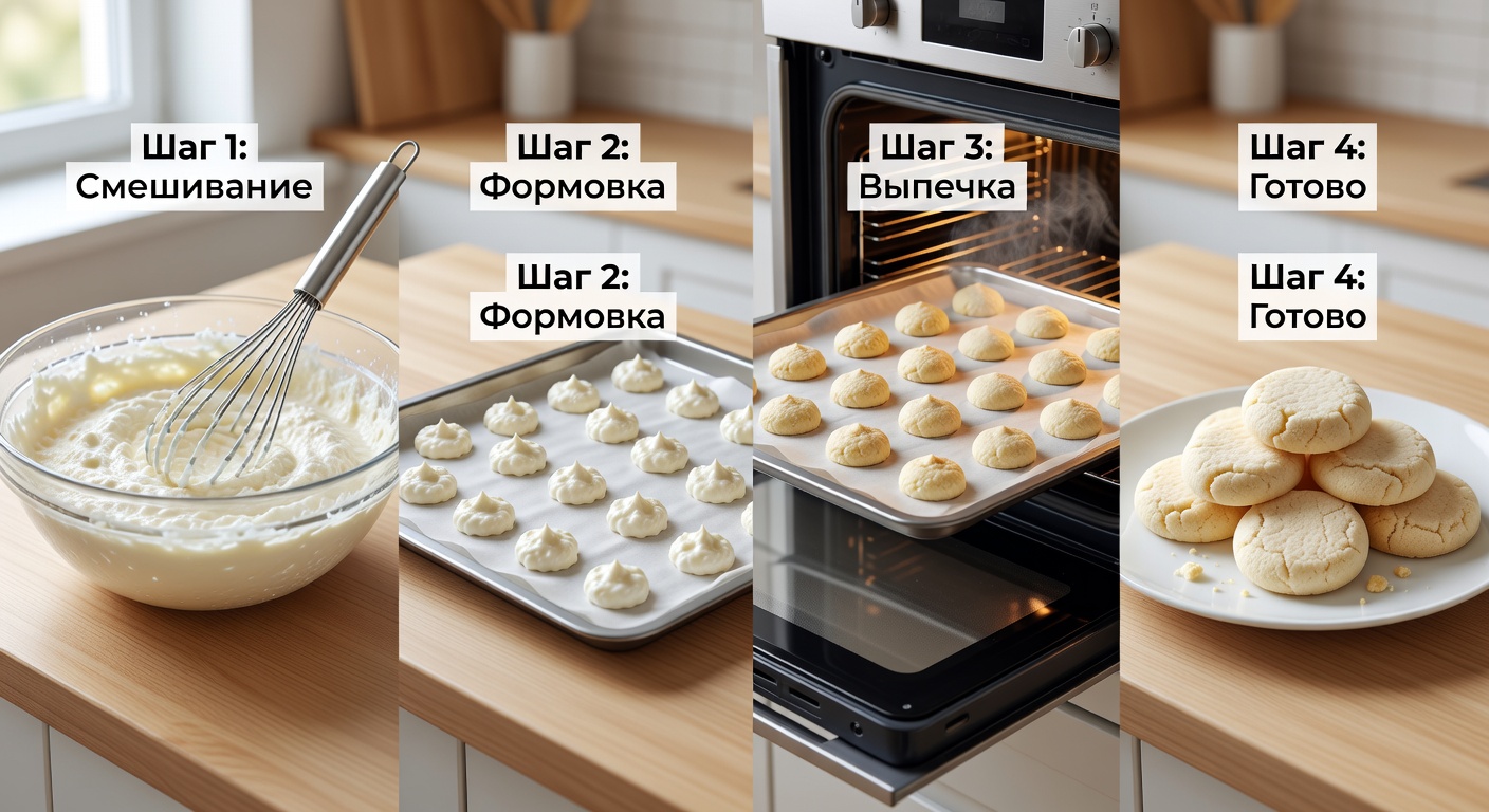 Процесс приготовления Печенье по Дюкану
