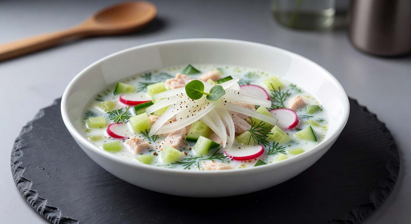 ПП-окрошка с дайконом на айране