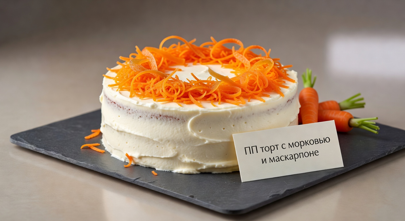 ПП торт с морковью и маскарпоне