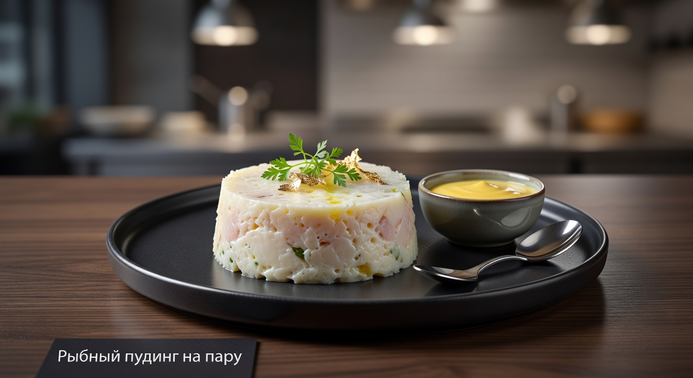 Рыбный пудинг на пару