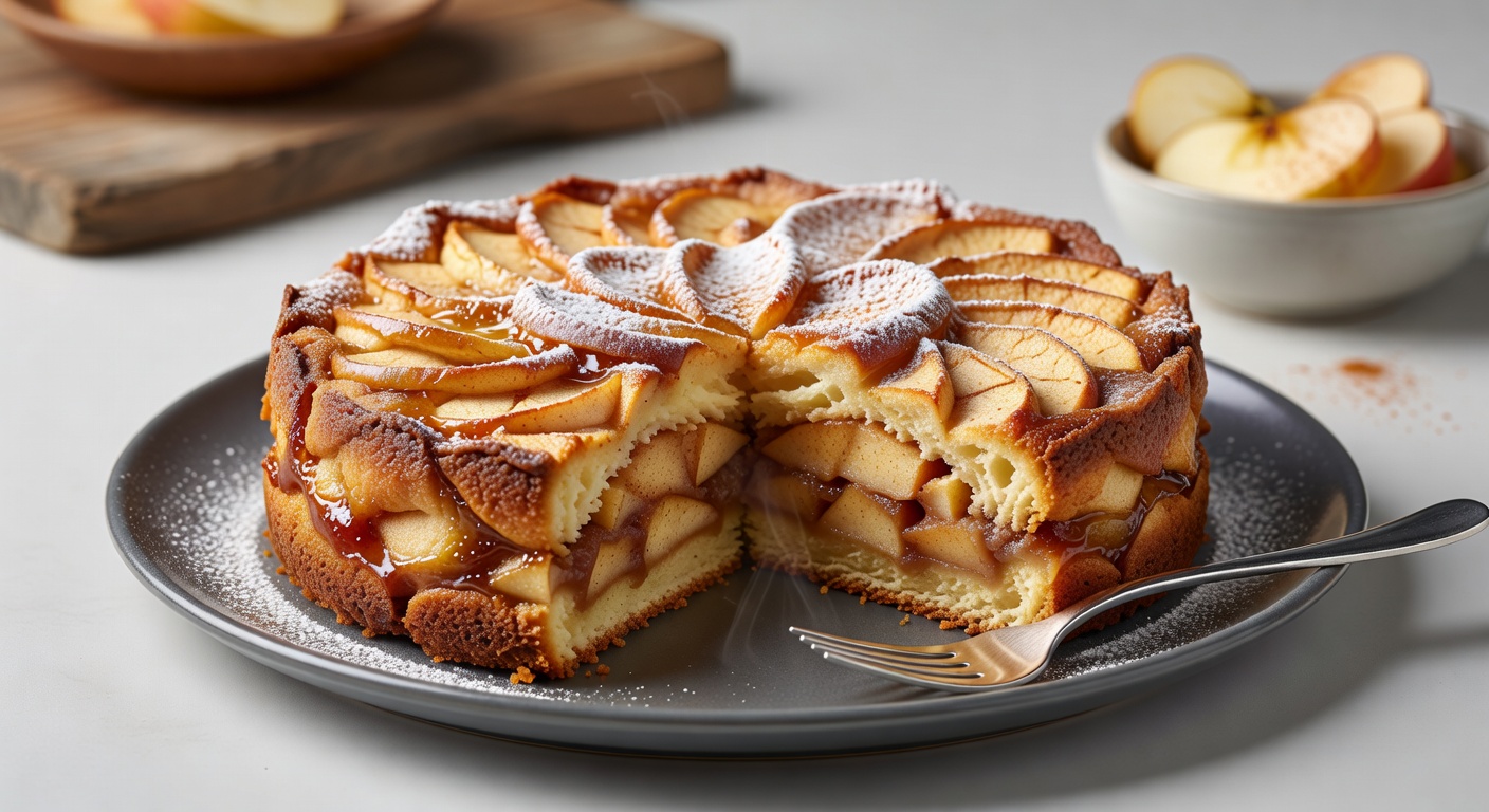 Шарлотка с яблоками