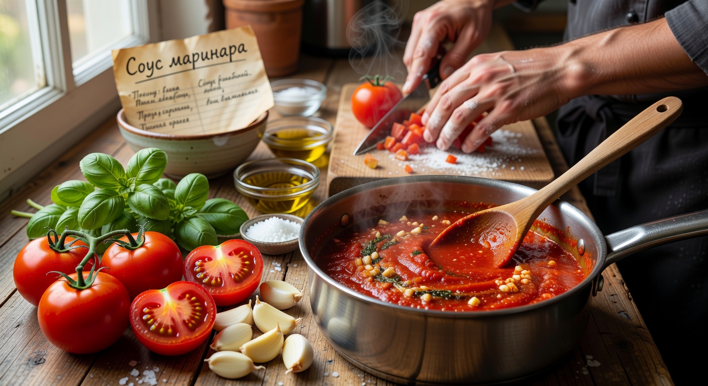 Соус маринара процесс