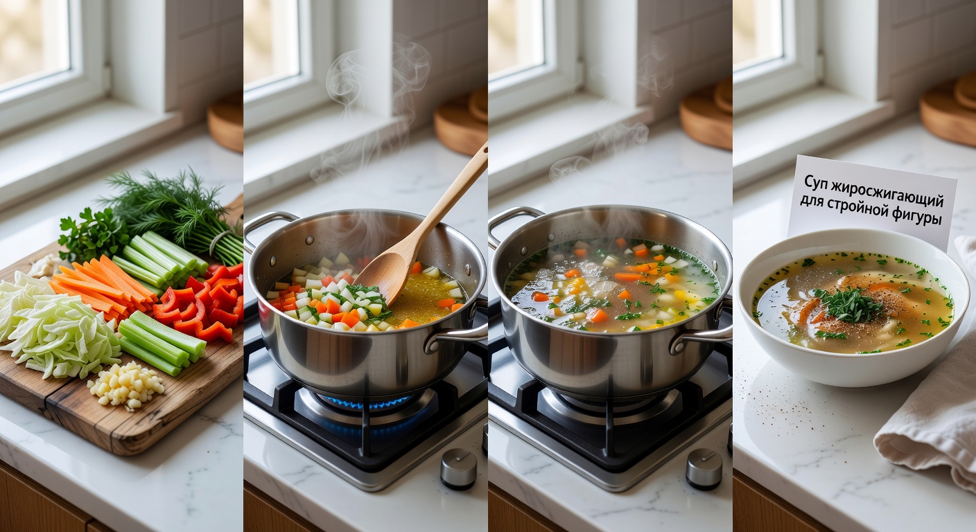 Процесс приготовления Суп жиросжигающий для стройной фигуры