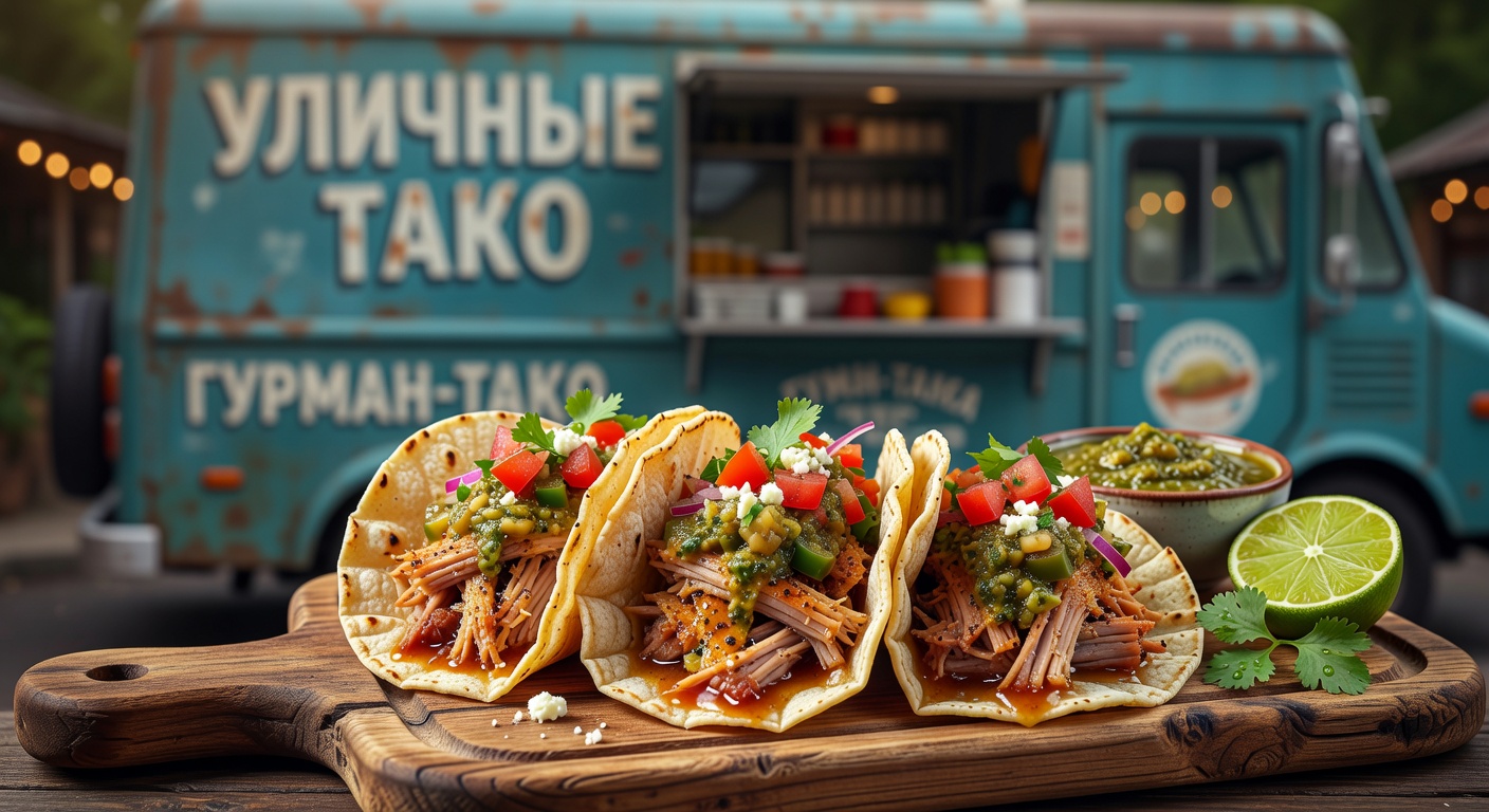 Тако с уличного фуд-трака