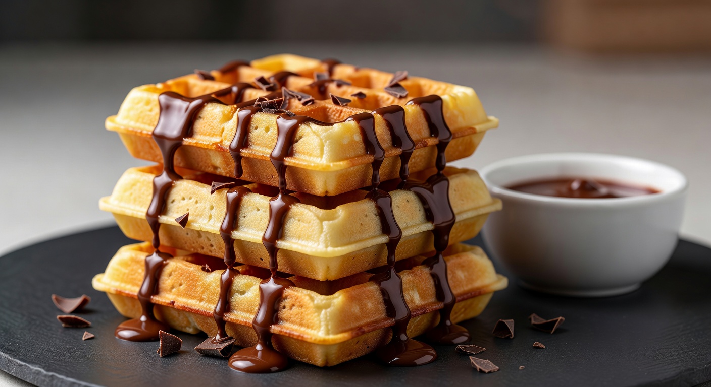 Вафли с шоколадом