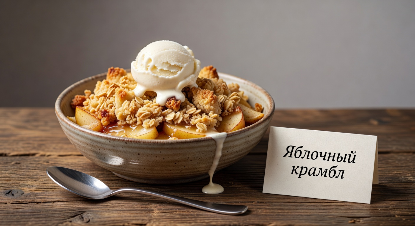 Яблочный крамбл