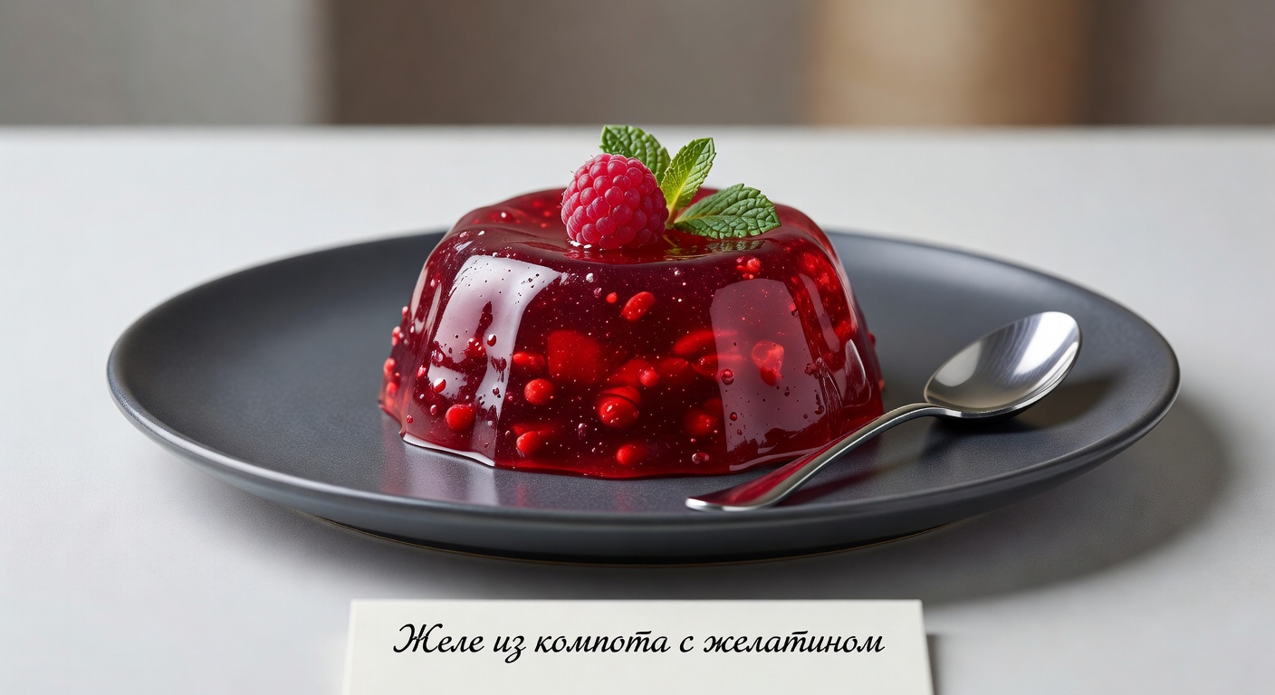 Желе из компота с желатином