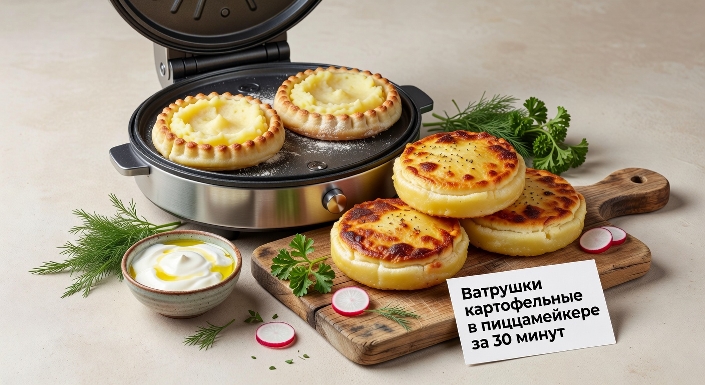 Нежные золотистые ватрушки картфельные с сырной начинкой, приготовленные в пиццамейкере за 30 минут, аппетитная домашняя выпечка с хрустящей корочкой