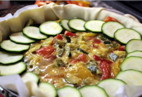 Овощной киш при диете