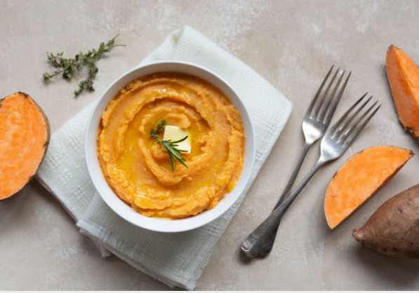 Пюре из батата с маслом