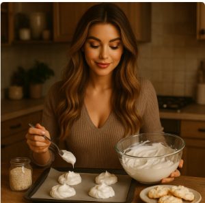 Печенье «Облачное» из белков и овсяного крахмала