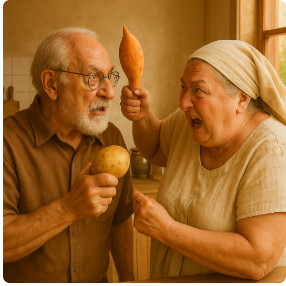 Purê de batata-doce — Бразилия — пюре из батата  при ХПН и подагре