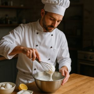 Облачное безе (эритрит, лимонный сок, ваниль)