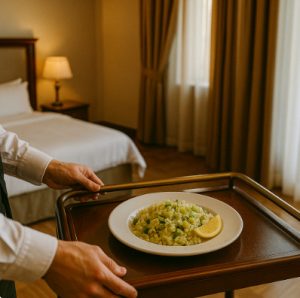 Prasorizo — греческий рис с луком-пореем и лимоном