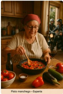 Подача Pisto manchego при диетическом питании