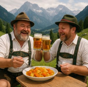 Möhren untereinander — немецкая тушёная морковь с картофелем