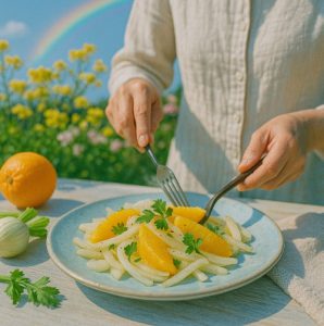 Insalata di finocchi e arance — Италия — салат из фенхеля и апельсинов