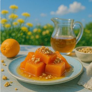 Kabak tatlısı — Турция — десерт из тыквы с сиропом