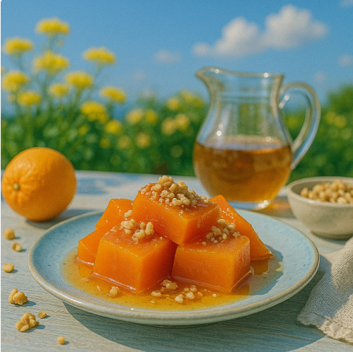 Kabak tatlısı — Турция — десерт из тыквы с сиропом