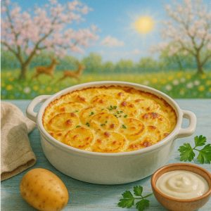 Gratin dauphinois — Франция — картофель, запечённый в сливках (или йогурте)