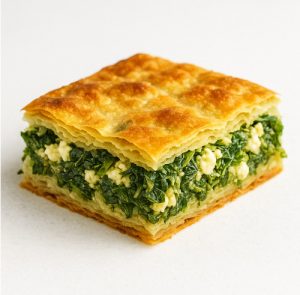 Hortopita — греческий пирог с зеленью и фенхелем