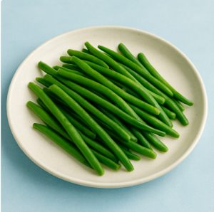 Haricots verts à la vapeur — зелёная фасоль на пару