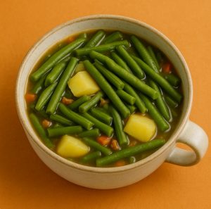 Сытное немецкое рагу с зеленой фасолью