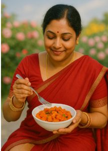 Gajar sabzi — Индия — тушёная морковь с лёгкими специями