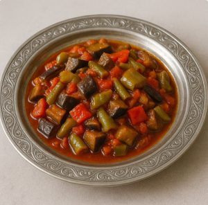 Şakşuka — Турция — тушёные баклажаны и перцы