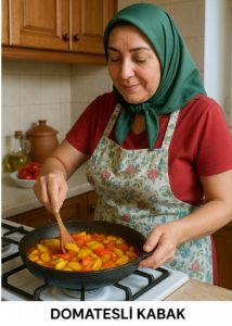 DOMATESLİ KABAK - кабачки в томатном соусе по-турецки