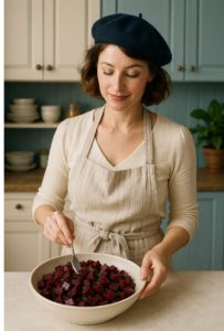 Betterave en salade — Франция — салат из варёной свёклы с лимоном и йогуртом