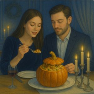 Плов в тыкве на праздник