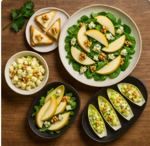 Салаты и закуски с грушей