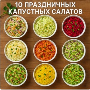 10 праздничных капустных салатов