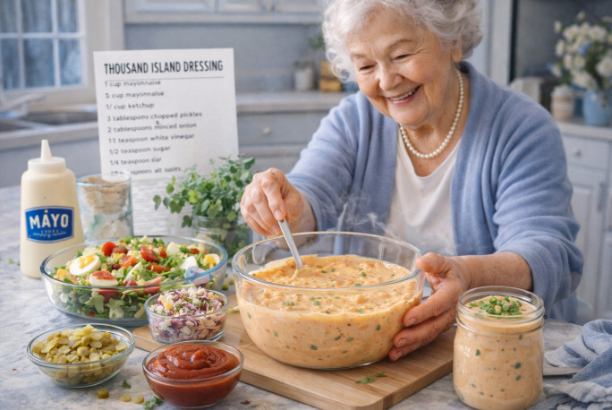 Густая диетическая заправка 1000 островов приготовление