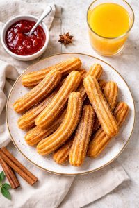 Процесс приготовления чуррос