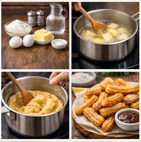 Как готовить заварное тесто для чуррос