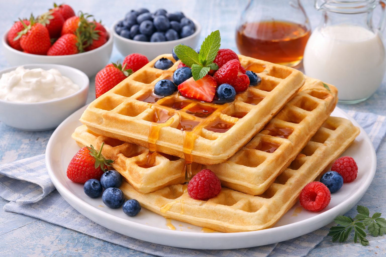 Мягкие вафли на белках и растительном молоке: Воздушное чудо для строгой диеты