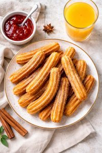 Процесс приготовления чуррос